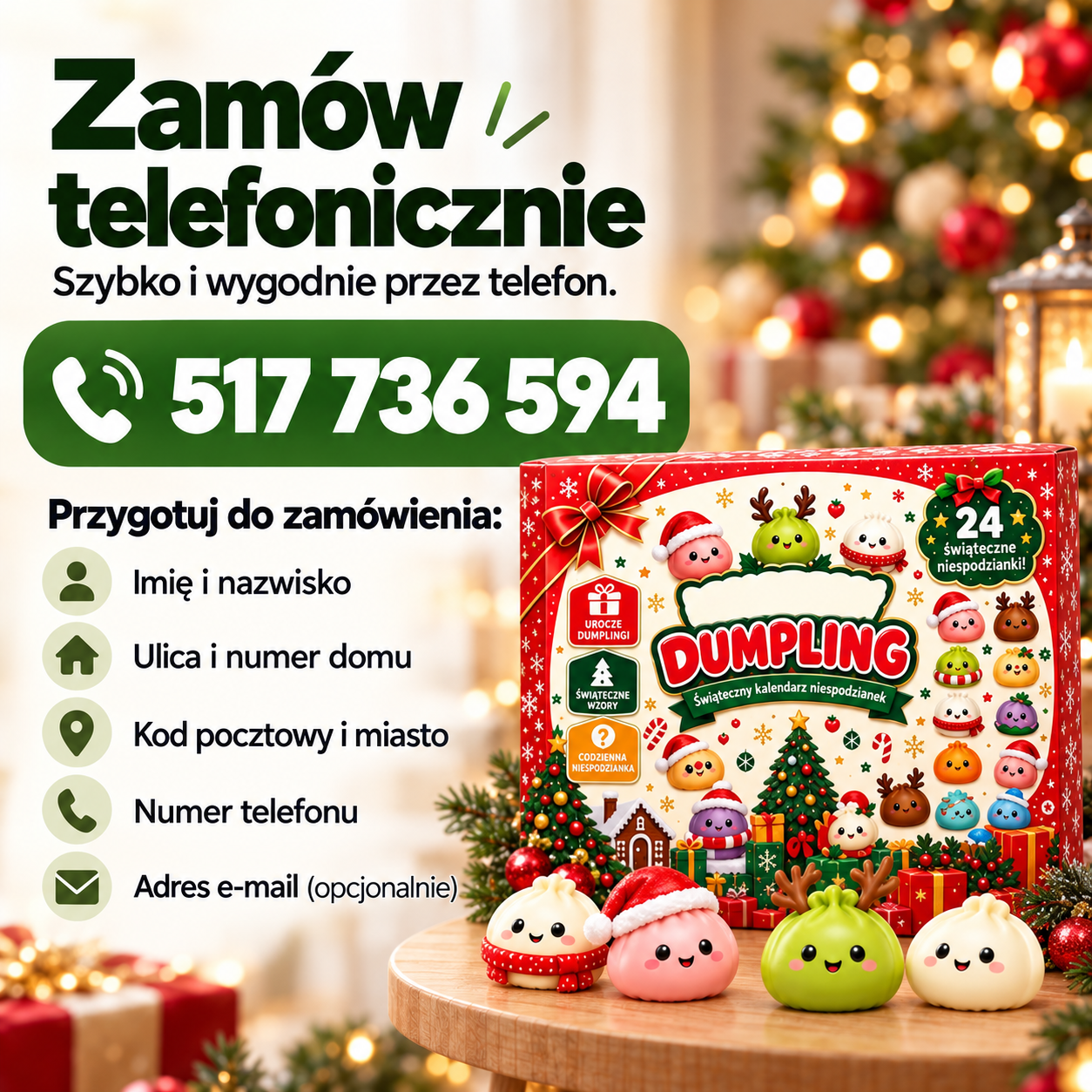 Mystery Dumpling - zamówienie telefoniczne