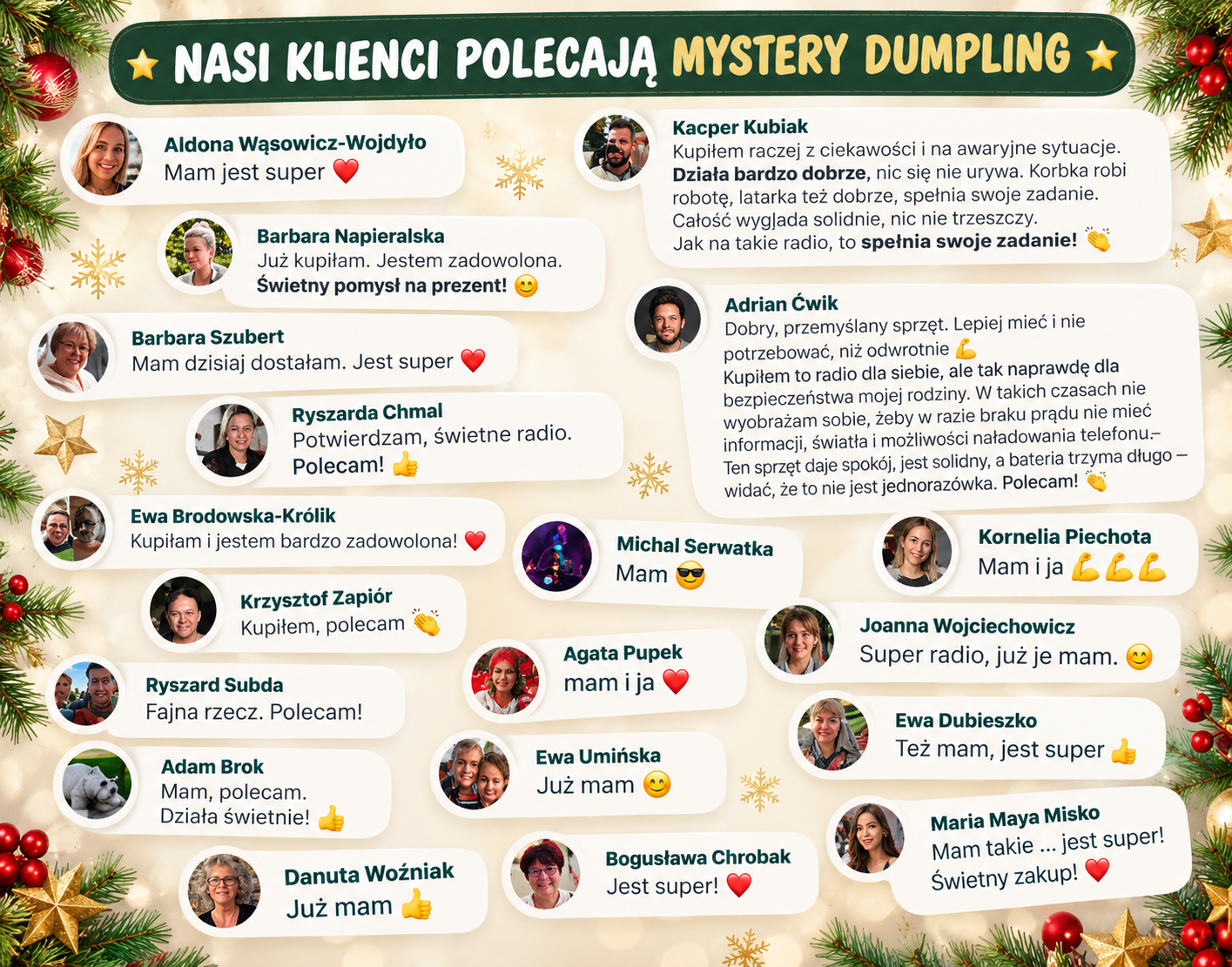 Grafika z komentarzami o Mystery Dumpling